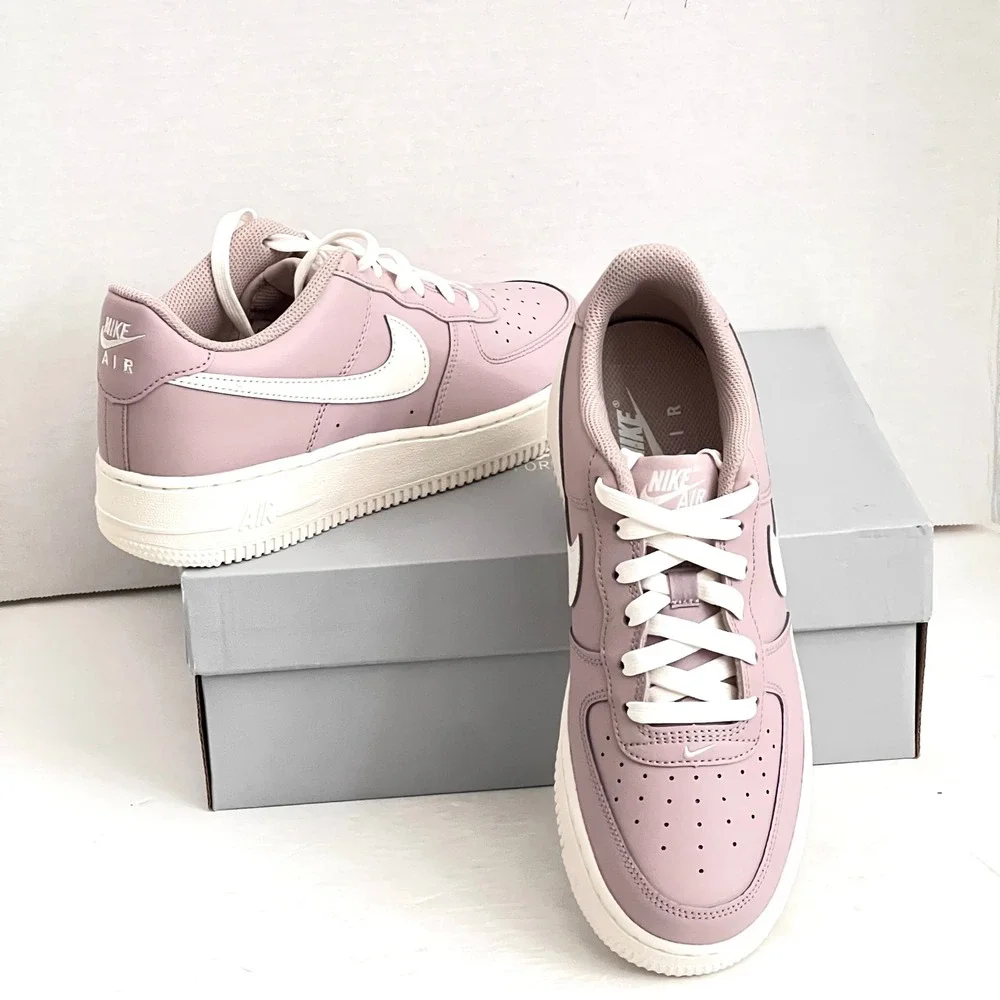 Nike Grade School Air Force 1 Low Youth 6.5 Woman 8 Rose/Sail Sneakers